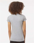 Tultex 213 Heather Grey — on model back