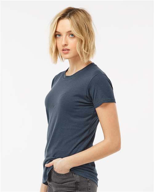 Tultex 213 Indigo — on model side