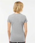Tultex 214 Heather Grey — on model back