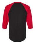 Tultex 245 Black/ Red — back