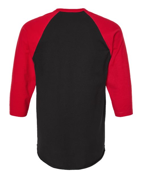 Tultex 245 Black/ Red — back