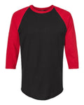 Tultex 245 Black/ Red — front