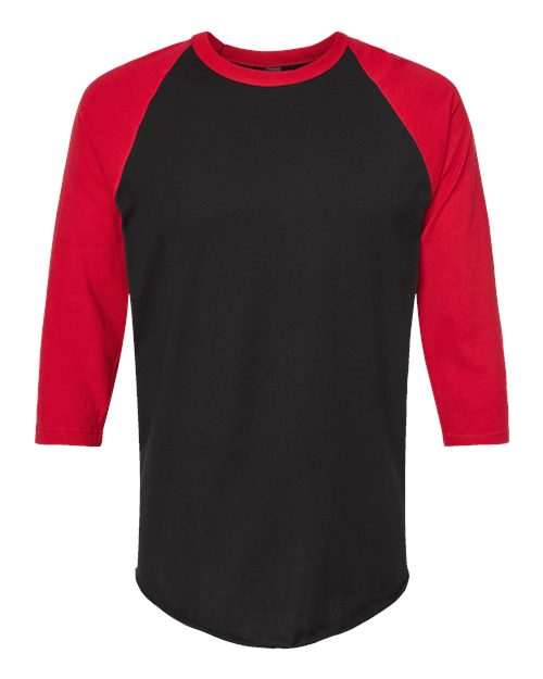 Tultex 245 Black/ Red — front
