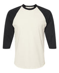 Tultex 245 Vintage White/ Black — front