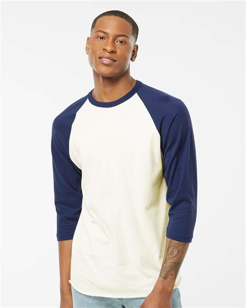 Tultex 245 Vintage White/ Inked India — on model front