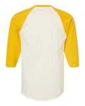 Tultex 245 Vintage White/ Mellow Yellow — back