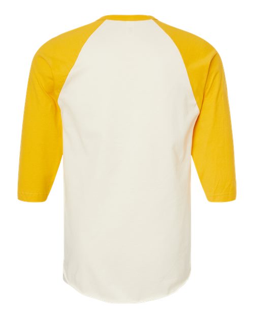 Tultex 245 Vintage White/ Mellow Yellow — back