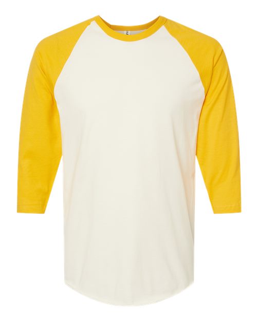 Tultex 245 Vintage White/ Mellow Yellow — front