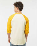 Tultex 245 Vintage White/ Mellow Yellow — on model back