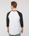 Tultex 245 White/ Black — on model back