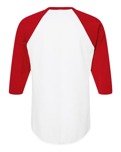Tultex 245 White/ Red — back