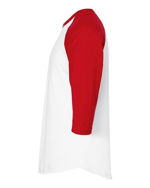 Tultex 245 White/ Red — direct side