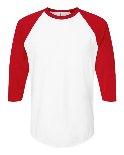 Tultex 245 White/ Red — front