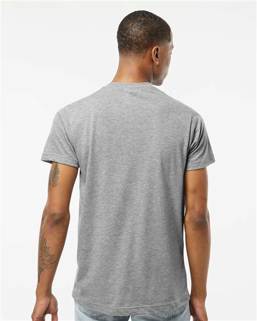Tultex 241 Heather Grey — on model back