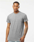 Tultex 241 Heather Grey — on model front