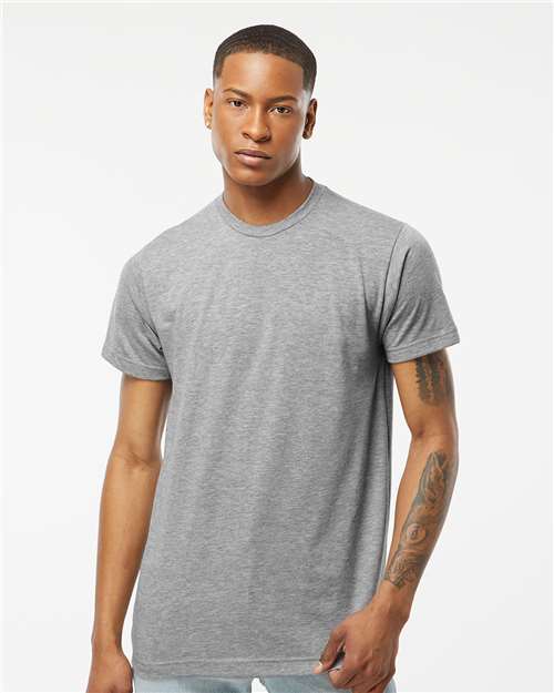 Tultex 241 Heather Grey — on model front