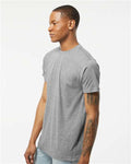 Tultex 241 Heather Grey — on model side