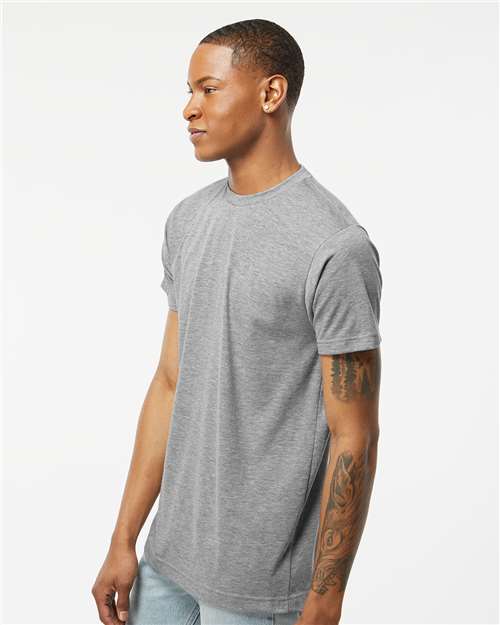 Tultex 241 Heather Grey — on model side