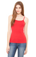 Bella + Canvas 1011 - Women's Baby Rib Spaghetti Strap Tank - Red