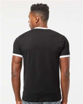 Tultex 246 Black/ White — on model back