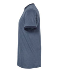 Tultex 246 Heather Denim/ Navy — direct side