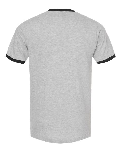 Tultex 246 Heather Grey/ Black — back