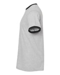 Tultex 246 Heather Grey/ Black — direct side