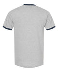 Tultex 246 Heather Grey/ Navy — back