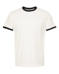 Tultex 246 Vintage White/ Black — front