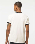 Tultex 246 Vintage White/ Black — on model back