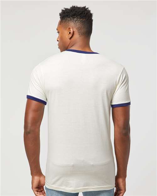 Tultex 246 Vintage White/ Inked India — on model back