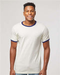 Tultex 246 Vintage White/ Inked India — on model front