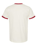 Tultex 246 Vintage White/ Rio Red — back
