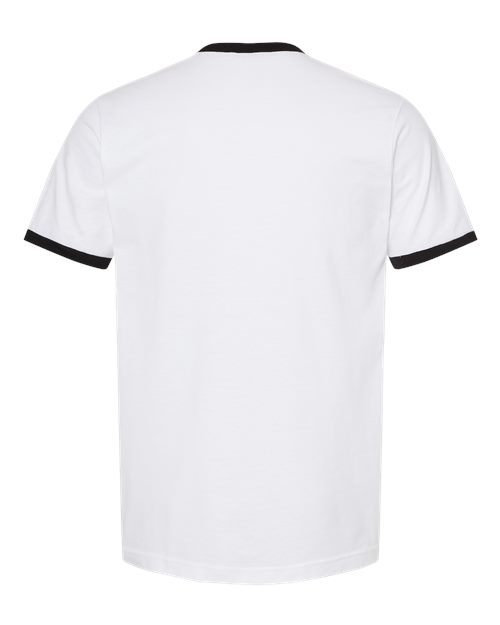 Tultex 246 White/ Black — back