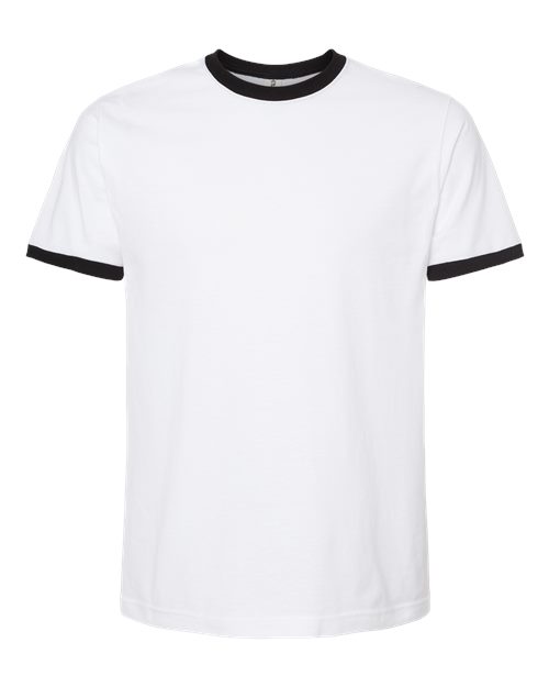 Tultex 246 White/ Black — front