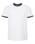 Tultex 246 White/ Navy — front