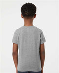 Tultex 265 Heather Grey — on model back