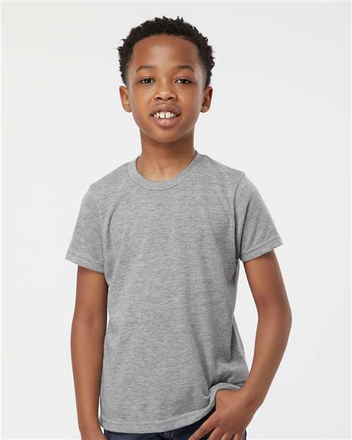 Tultex 265 Heather Grey — on model front