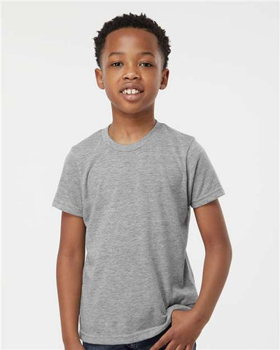 Tultex 265 Heather Grey — on model front