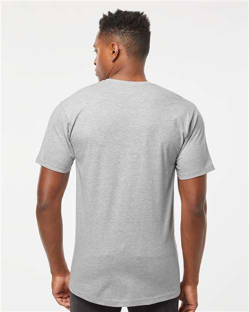 Tultex 290 Heather Grey — on model back