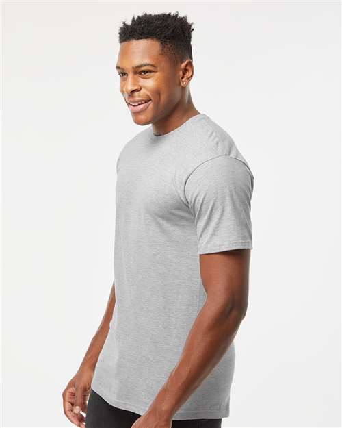 Tultex 290 Heather Grey — on model side