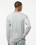 Tultex 291 Heather Grey — on model back