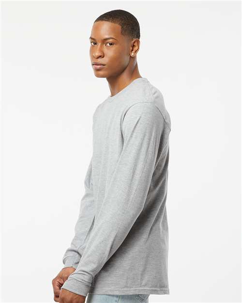 Tultex 291 Heather Grey — on model side
