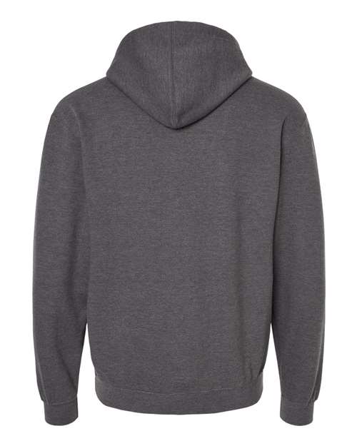 Tultex 320 Heather Charcoal — back