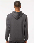 Tultex 320 Heather Charcoal — on model back