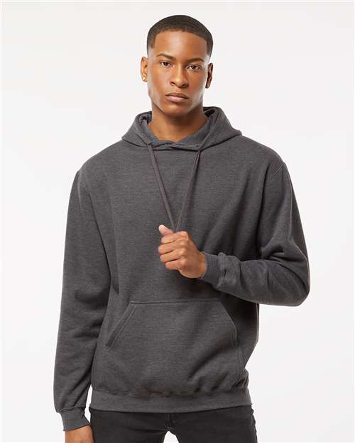 Tultex 320 Heather Charcoal — on model front