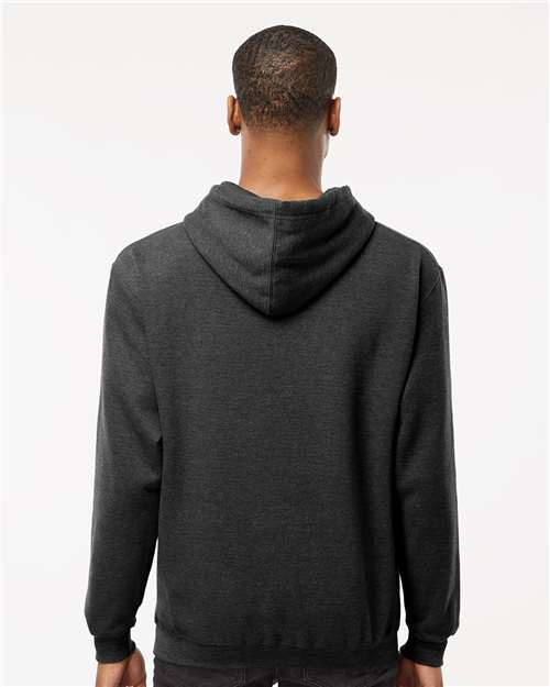 Tultex 320 Heather Graphite — on model back