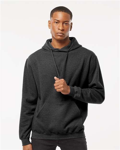 Tultex 320 Heather Graphite — on model front
