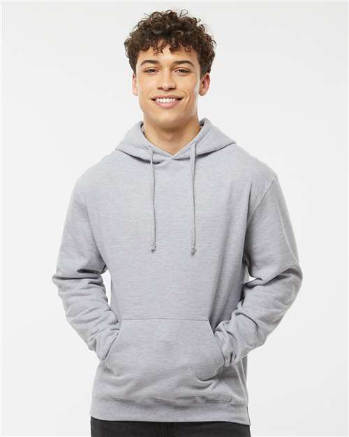Tultex 320 Heather Grey — on model front