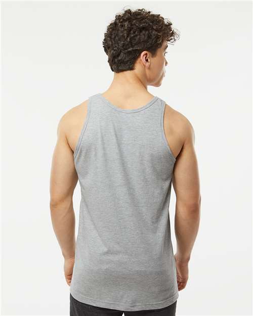 Tultex S105 Heather Grey — on model back